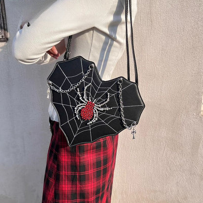 Gothic Y2K Punk Spider Harajuku Leather Bag Lolita Crossbody