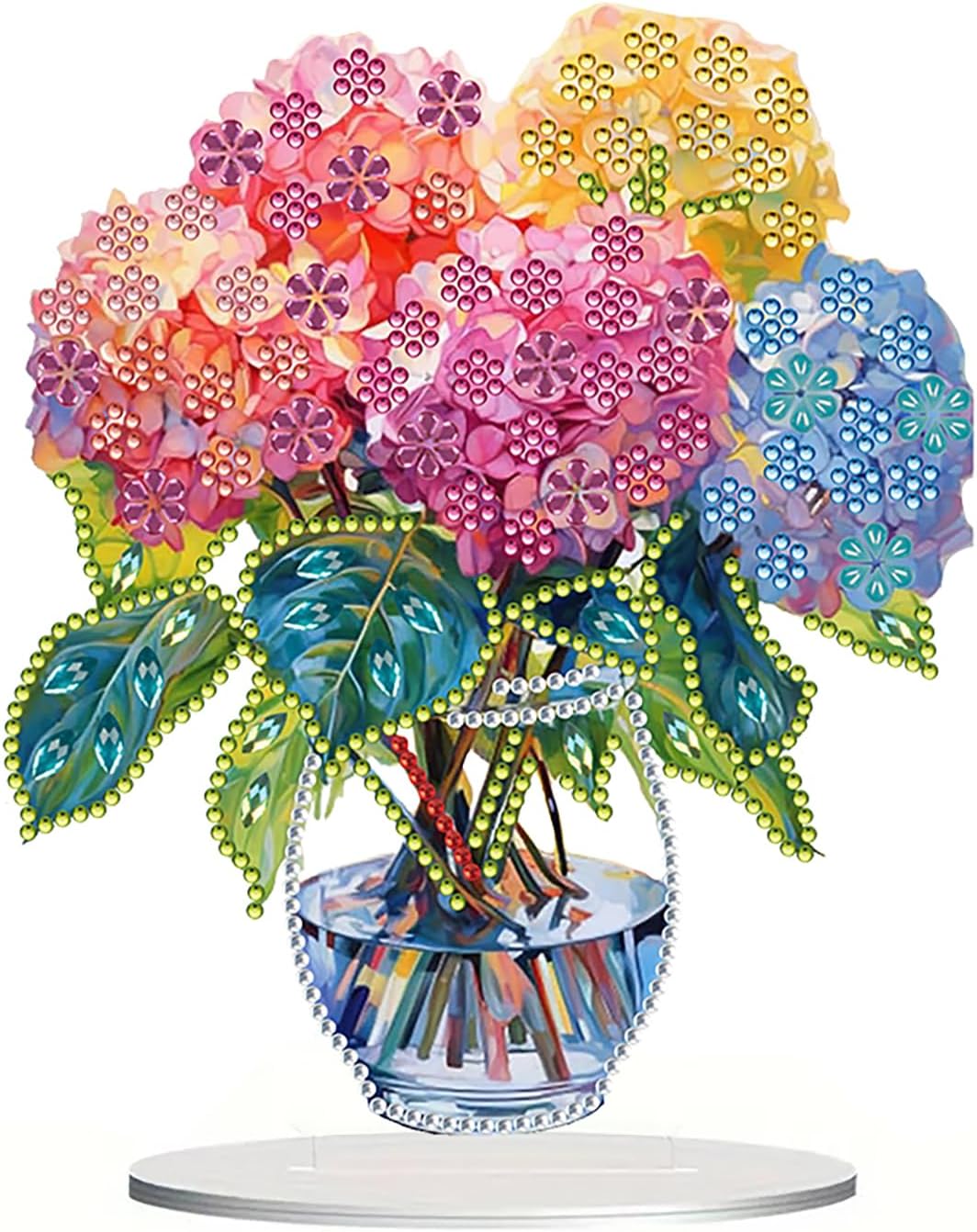 Crystal Diamond Art Painting Tabletop Home Office Decor Kit - DIY Desktop Ornament