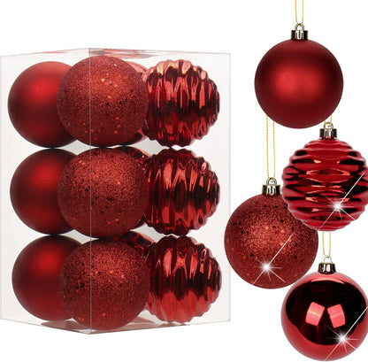 Shatterproof Gold Christmas Ball Ornaments - Set of 30