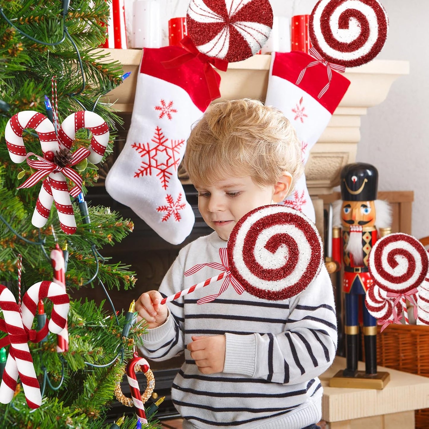 Giant Lollipop Decorations - Set of 8