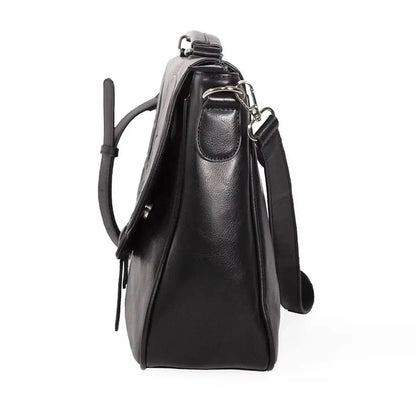 Women鈥檚 Mini Charming Quality Shoulder High Black Leather Fashion Cat Luxury Crossbody Bag