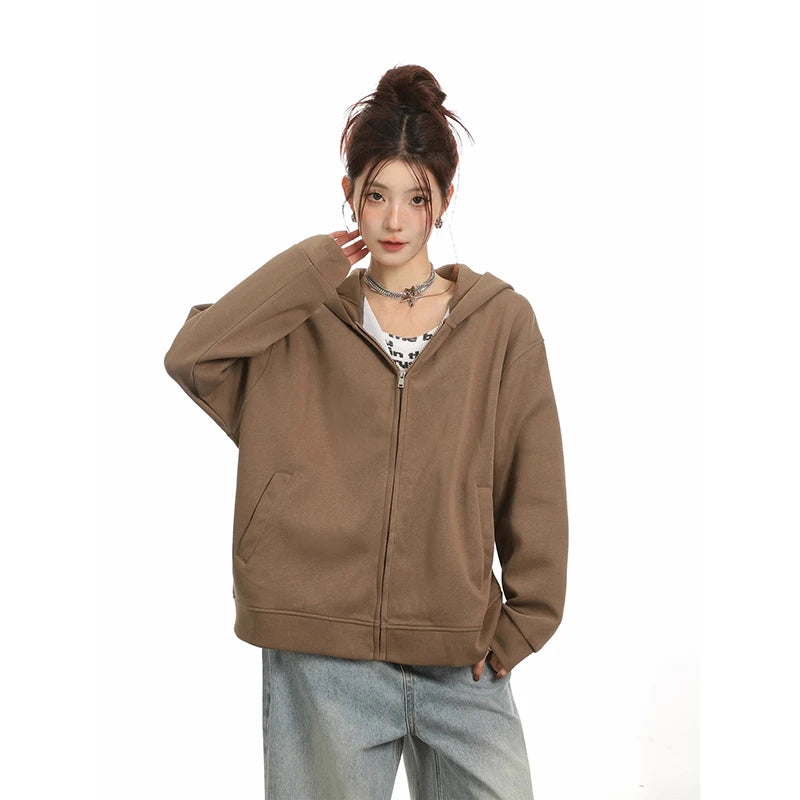 Retro Sweet Oversized Loose Kawaii Street Hooded Hoodie