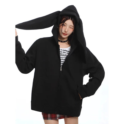 Retro Sweet Oversized Loose Kawaii Street Hooded Hoodie