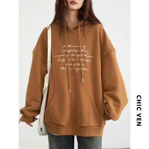 Casual Loose Trendy Comfortable Chic Warm Soft Elegant Cozy Hoodies