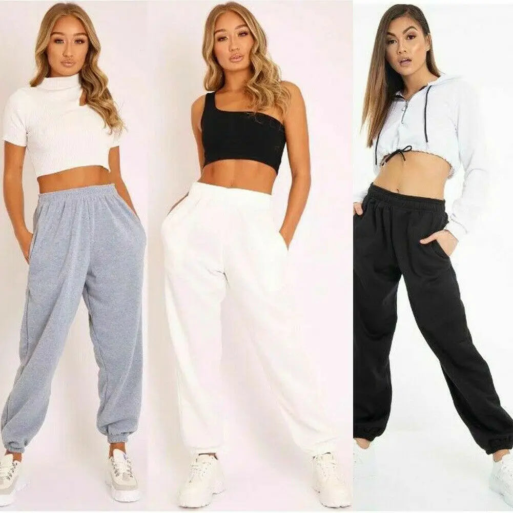 Streetwear Loose Sporty High Waist Baggy Hip Hop Pants