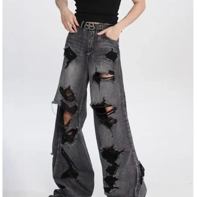 Y2K Pants Halloween Ripped