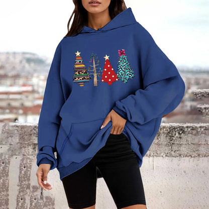 Christmas Tree Crewneck Pullover Hoodie - Autumn Collection