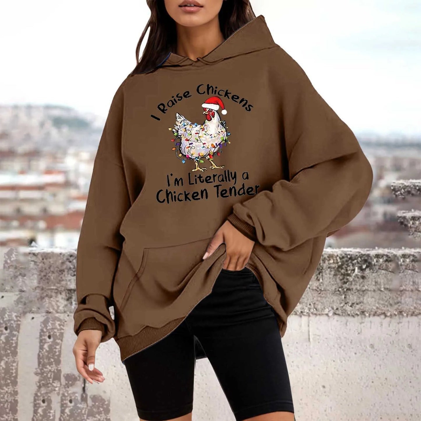 Christmas Tree Crewneck Pullover Hoodie - Autumn Collection