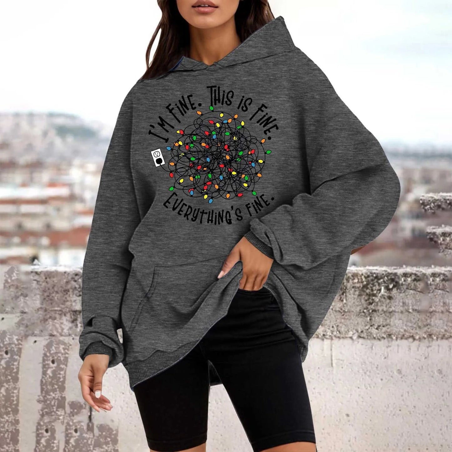 Christmas Tree Crewneck Pullover Hoodie - Autumn Collection