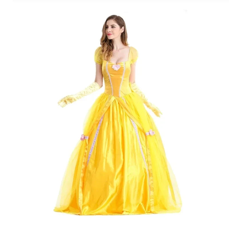 Cosplay Costume Female Halloween Beauty Belle the Anime and Adult Beast Princess