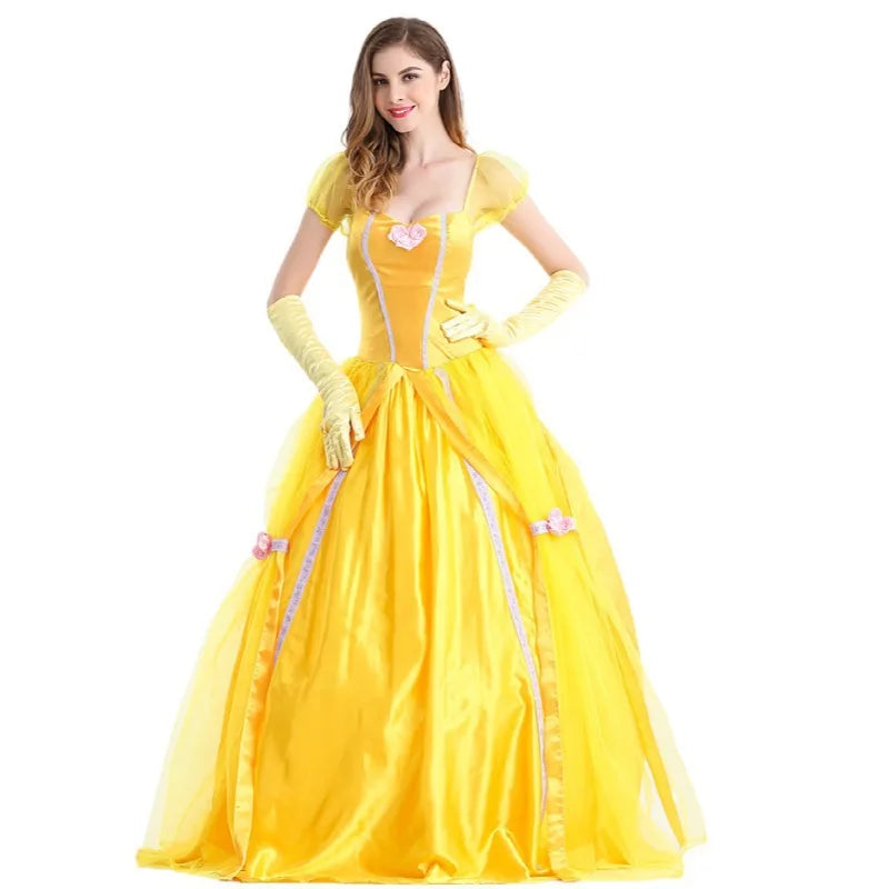 Cosplay Costume Female Halloween Beauty Belle the Anime and Adult Beast Princess