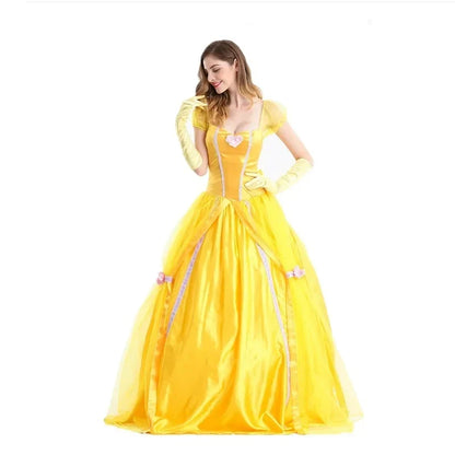 Cosplay Costume Female Halloween Beauty Belle the Anime and Adult Beast Princess