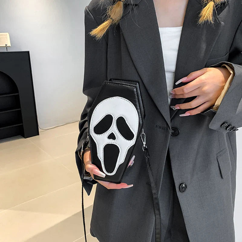 Shape Halloween Bag Purse Crossbody Novelty Tote Coffin Gothic Phone