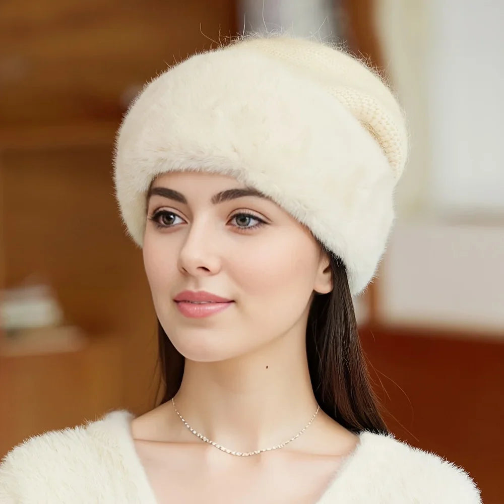 Knitted Double Layer Face Highlighting Hat