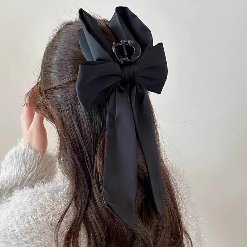 Black Festival Fashion French Ribbon Party Christmas Hair Accessory