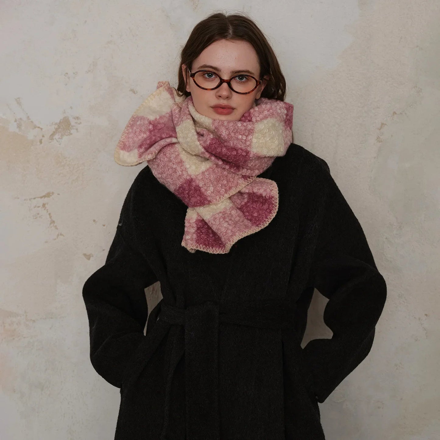 Scottish Woolen Plaid Scarf for Women - Autumn/Winter Shawl