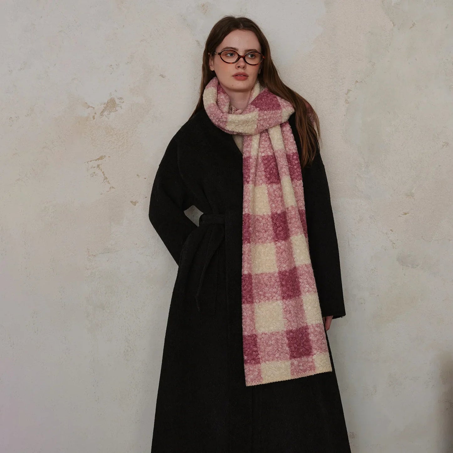 Scottish Woolen Plaid Scarf for Women - Autumn/Winter Shawl