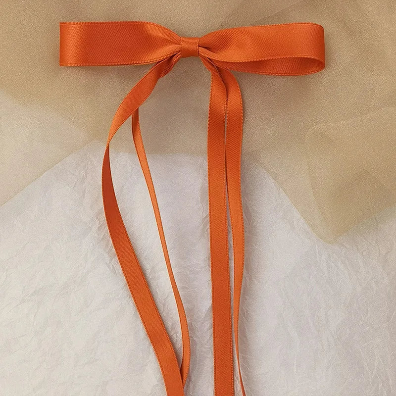 Sweet Solid Color Head Bow Headdress - Christmas Hair Accessory