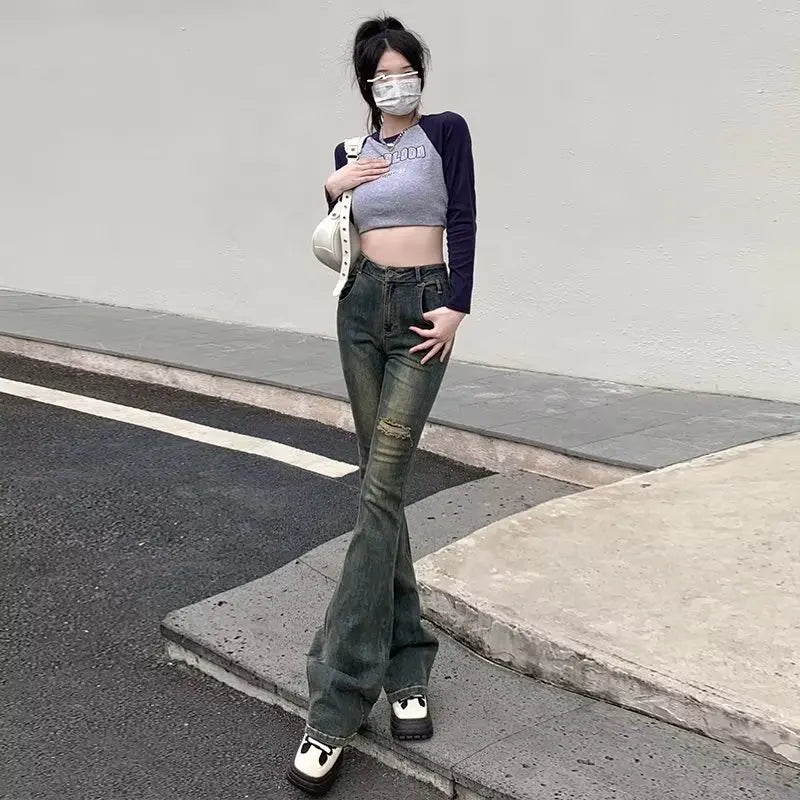 Amy Fashion - Minimalist New Style Fashionable Harajuku Women's Trend Jean