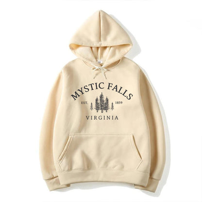 Mystic Falls Salvatores Vampire Fan Unisex Long Sleeve Christmas Hoodie