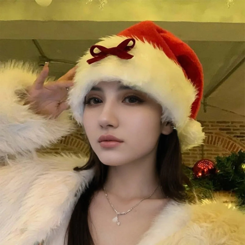 Plush Christmas Santa Claus Cosplay Winter Party Hat