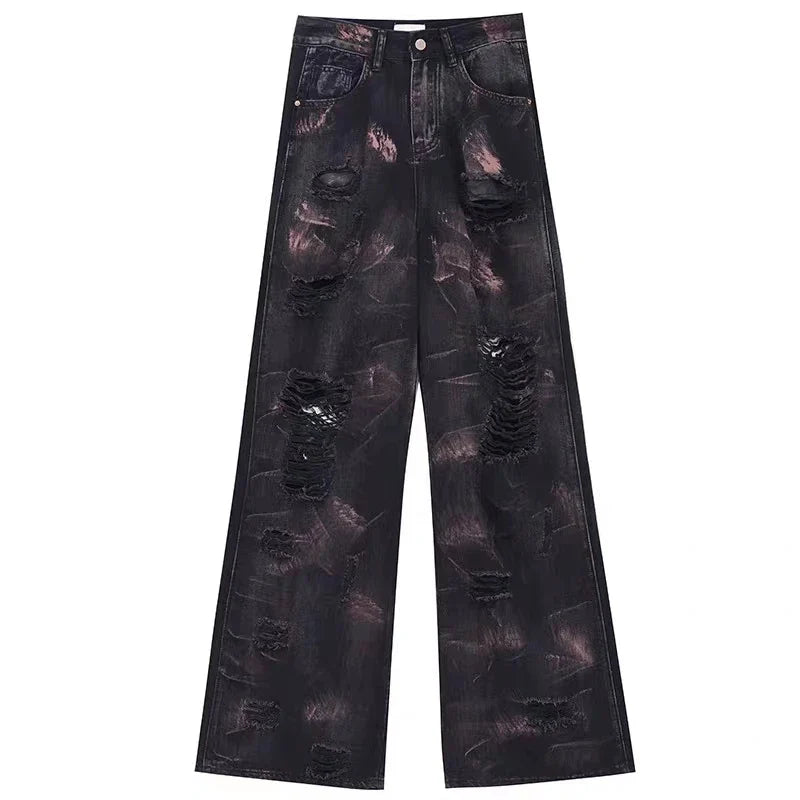 Graffiti Pants Ripped Halloween Baggy