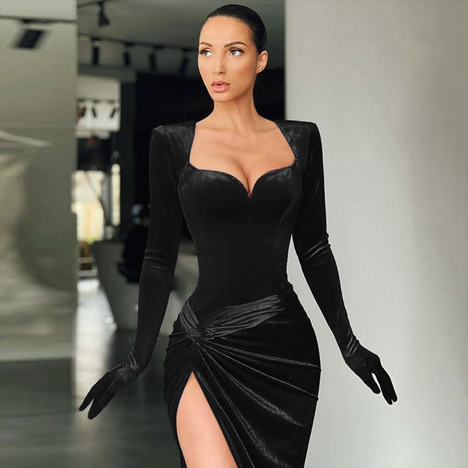 Amy Fashion - Elegant Bodycon Long Dress