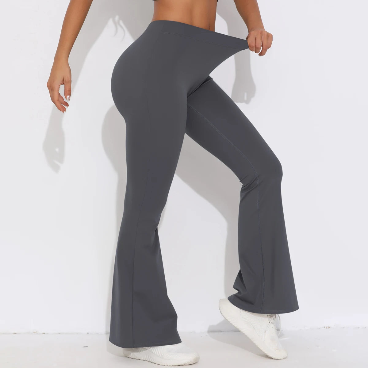 Scrunch Butt Gym Flare Sexy V Waist Push Up Naked Feeling Yoga Pants Workout Tights Leggings