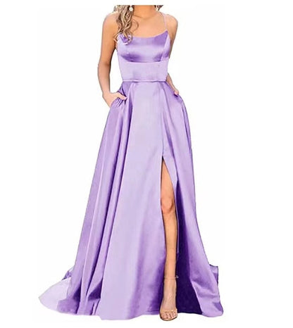 Amy Fashion - Velvet One Shoulder Formal Party Gown Long Maxi Dress