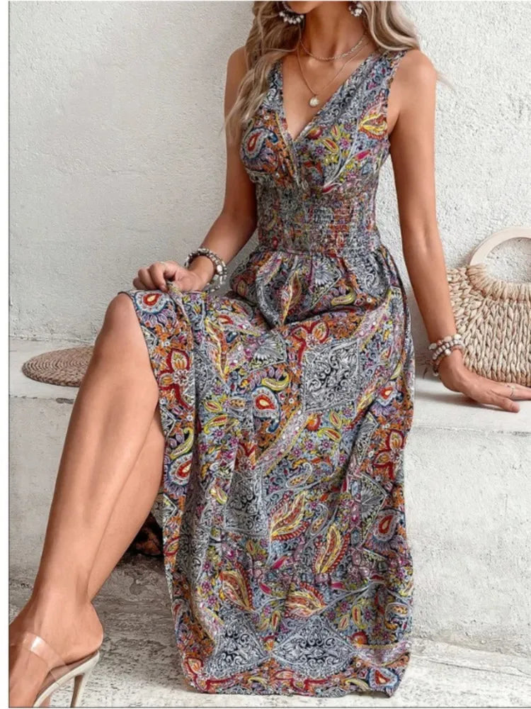 Amy Fashion - Casual Holiday Female Fashion Summer Boho Dress