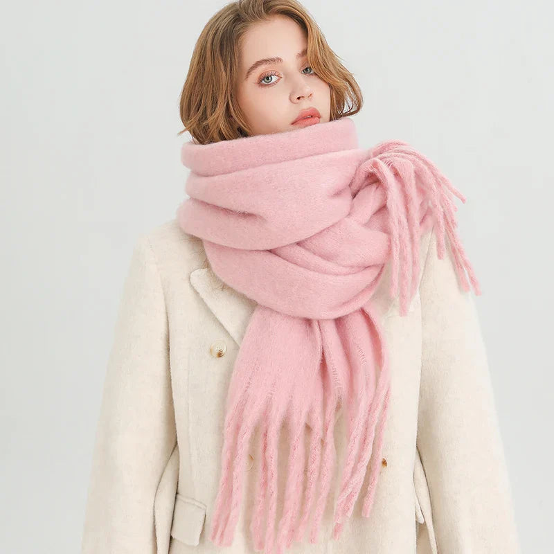 Cashmere Winter Pashmina Blanket Wrap - Thick and Soft Scarf