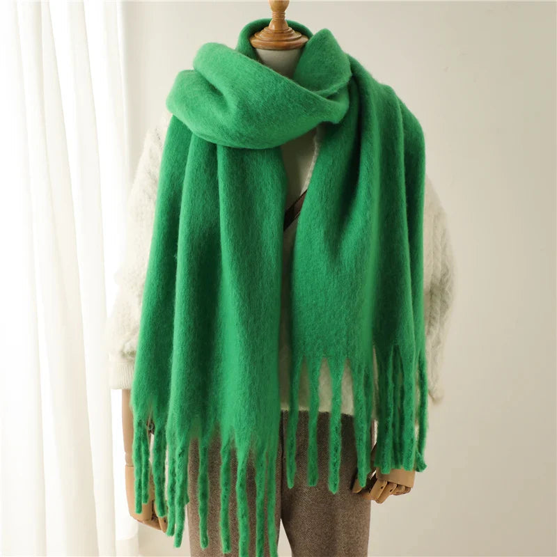 Cashmere Winter Pashmina Blanket Wrap - Thick and Soft Scarf