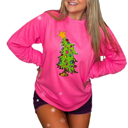 Snowflake Embroidered Christmas Hoodie