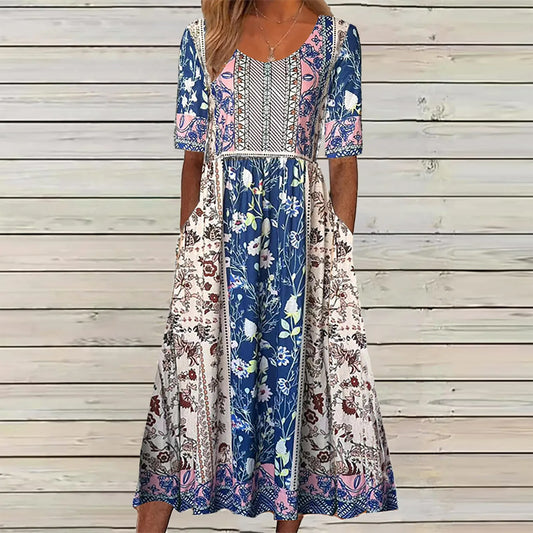 Amy Fashion - Casual Comfort Elegant Beach Summer Boho Dress