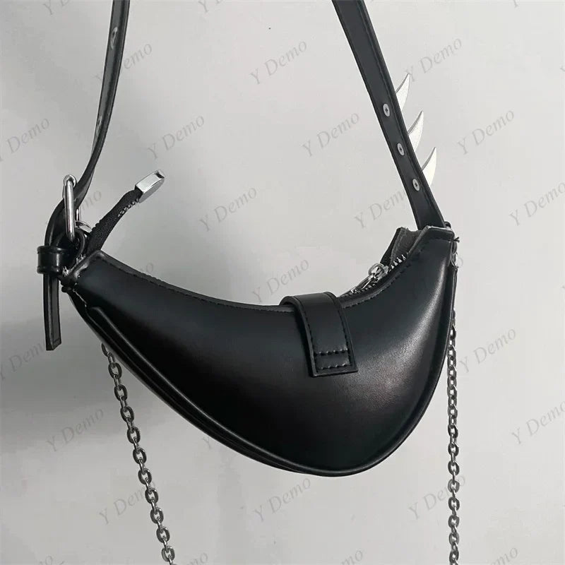 Rock Rivets Shoulder Metal Gothic Buckles Bag Crossbody Sparks Punk