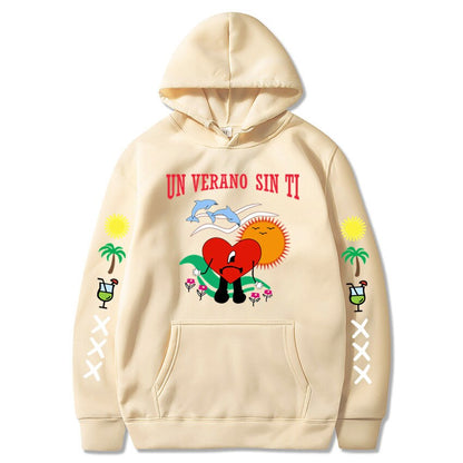 Amy Fashion - New Bad Bunny Printed Hoodie