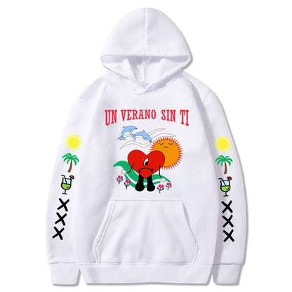 Amy Fashion - New Bad Bunny Printed Hoodie