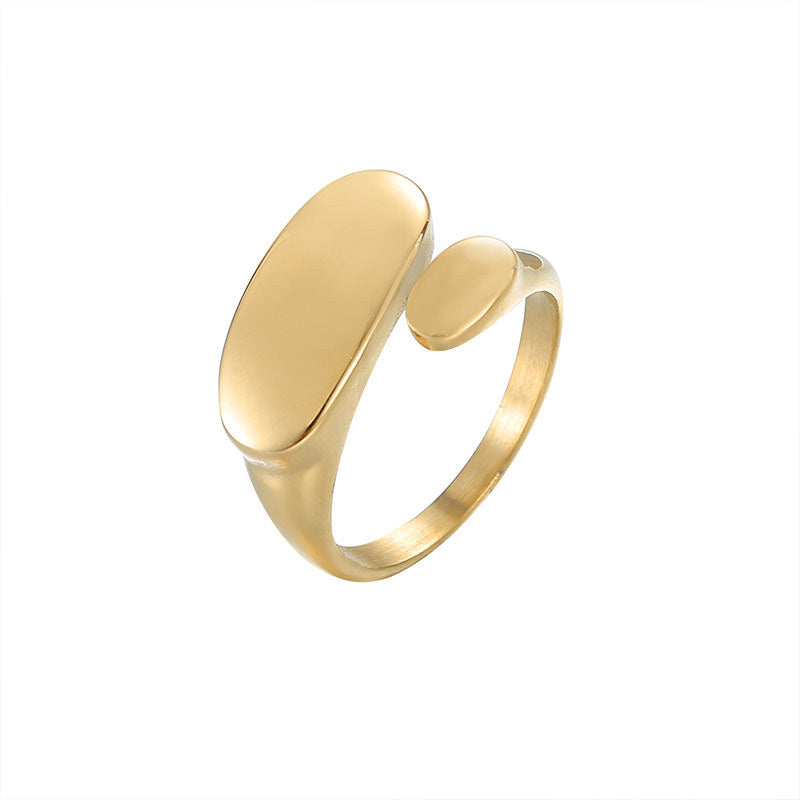 Ins Fashion Minimalist Style Irregular Open Rings