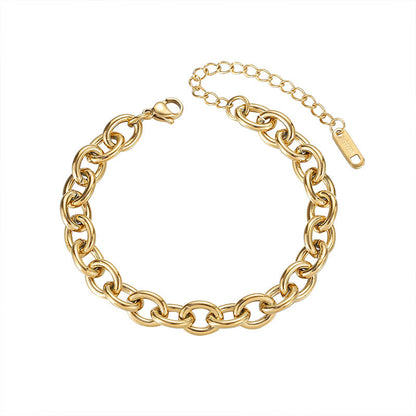 14K Gold Simple Chain Bracelet